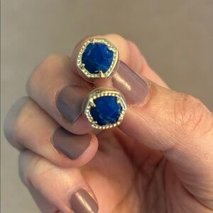 Kendra Scott Blue and Silver Earrings EUC